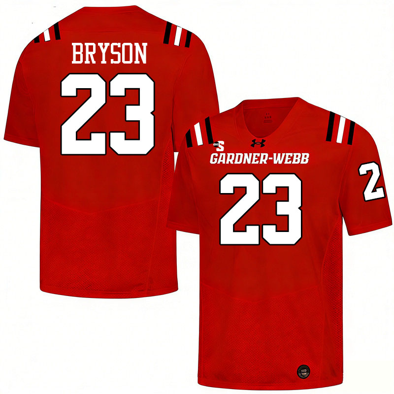 Gardner-Webb Runnin' Bulldogs #23 Jecari Bryson College Football Jerseys,Uniforms-Red